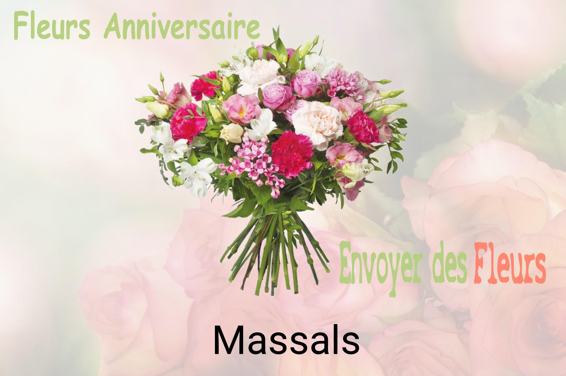 Bouquet de fleurs d’anniversaire livré à Massals