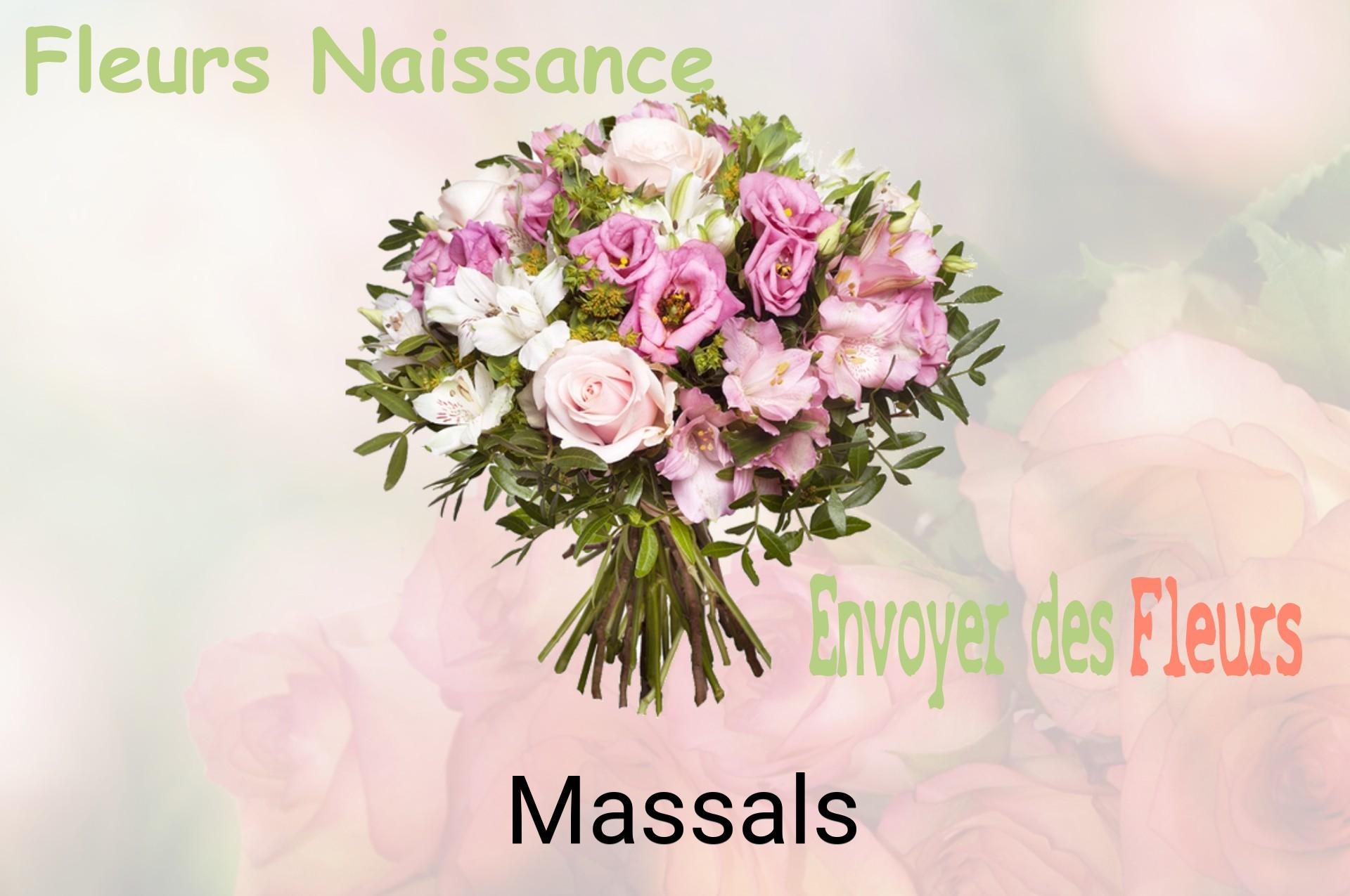 Bouquet de fleurs de naissance livré à Massals